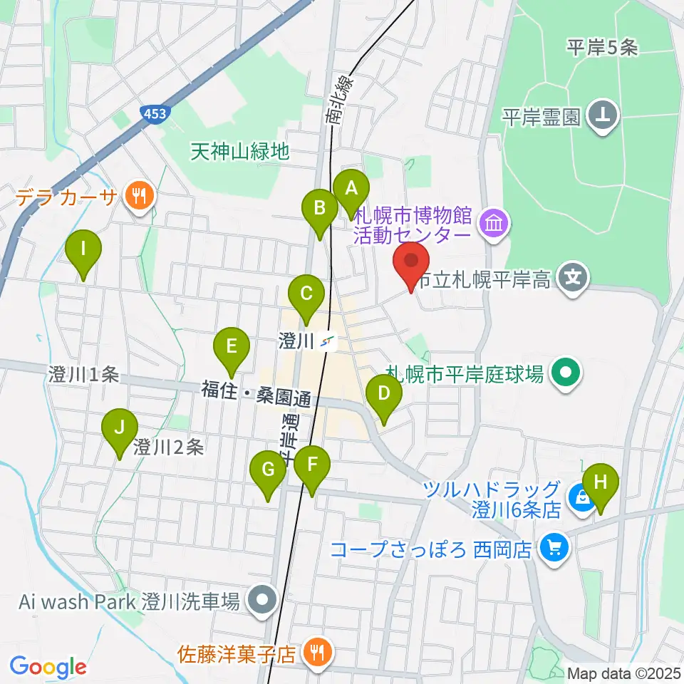 札幌コンセルヴァトワール周辺のコンビニエンスストア一覧地図