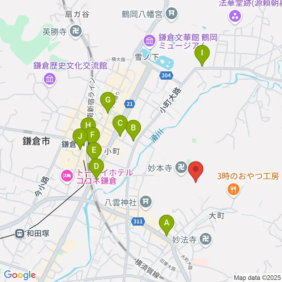 SIFレコーディングスタジオ周辺のコンビニエンスストア一覧地図