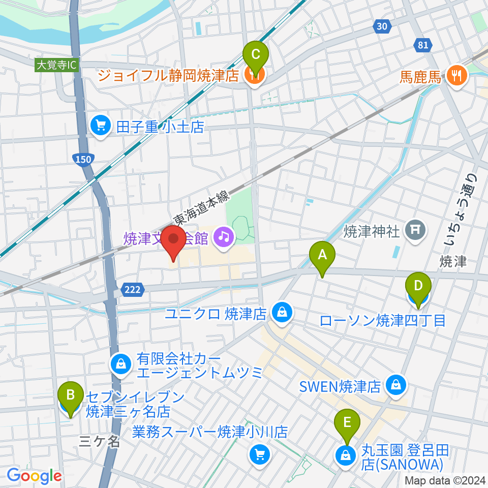 スタジオソングライン周辺のコンビニエンスストア一覧地図