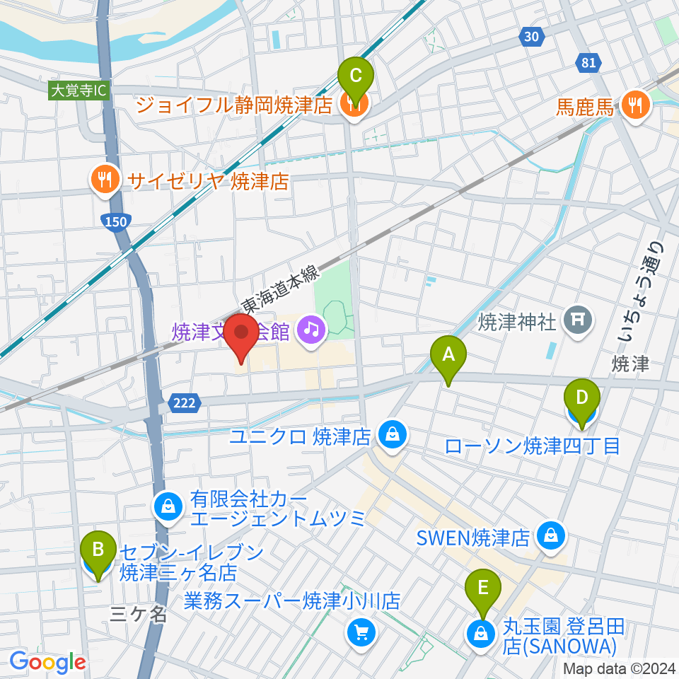 スタジオソングライン周辺のコンビニエンスストア一覧地図