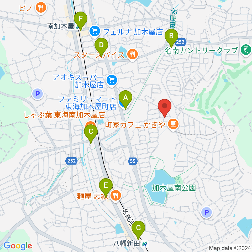 榊原ギター工房周辺のコンビニエンスストア一覧地図