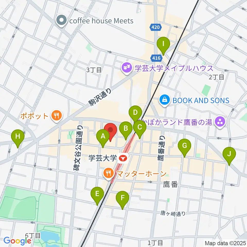 シェリーミュージックスクール周辺のコンビニエンスストア一覧地図
