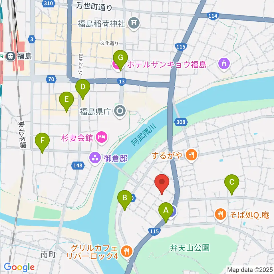 レコーディングスタジオ・スイッチ周辺のコンビニエンスストア一覧地図