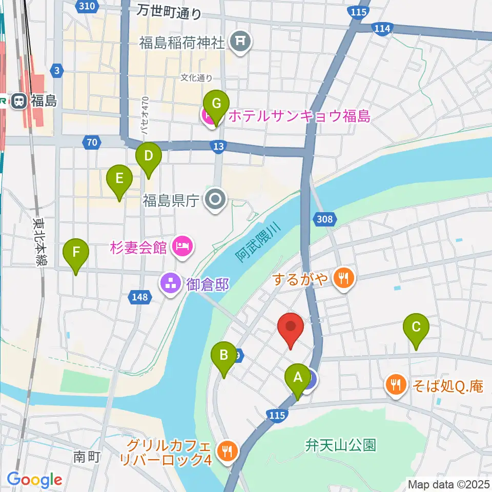 レコーディングスタジオ・スイッチ周辺のコンビニエンスストア一覧地図