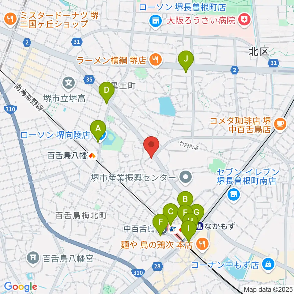 音楽スタジオmoa周辺のコンビニエンスストア一覧地図