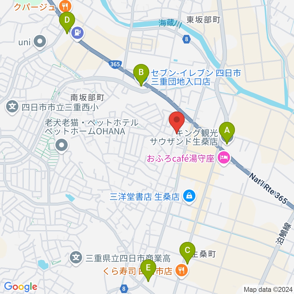 シークレットスタジオ周辺のコンビニエンスストア一覧地図