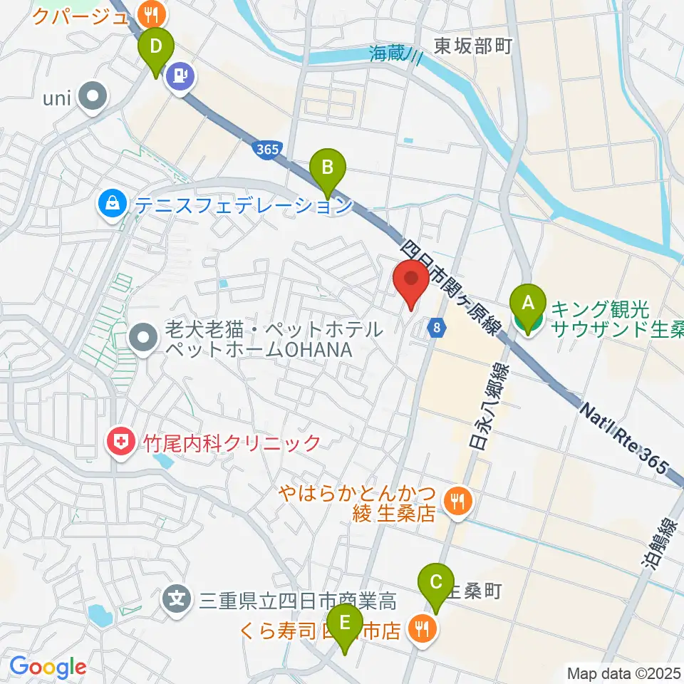 シークレットスタジオ周辺のコンビニエンスストア一覧地図