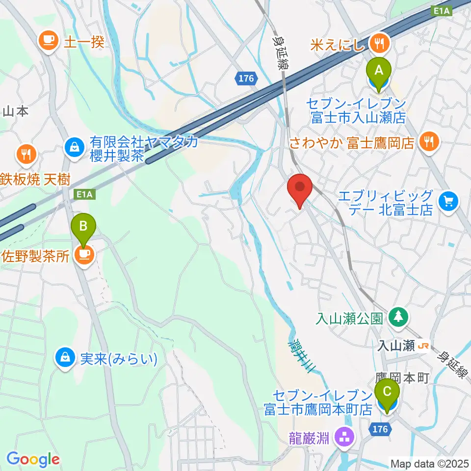 ウスイ音楽教室周辺のコンビニエンスストア一覧地図
