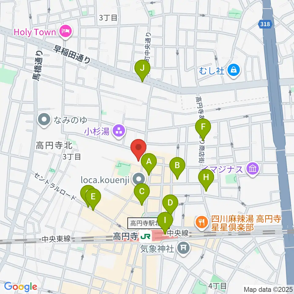 M'sボーカル教室周辺のコンビニエンスストア一覧地図
