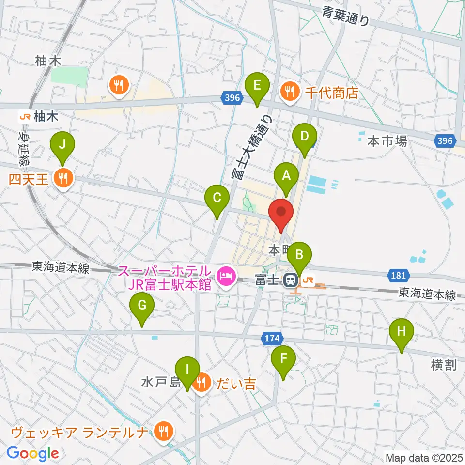 文化屋楽器店 ギターの杜周辺のコンビニエンスストア一覧地図