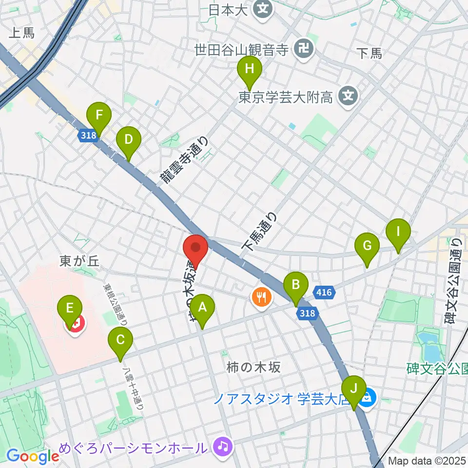 スタジオサーカス周辺のコンビニエンスストア一覧地図