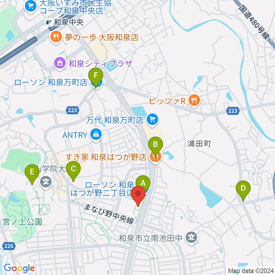 株式会社パワーステーション周辺のコンビニエンスストア一覧地図