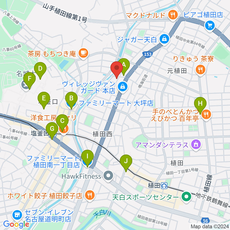 ゼロスタジオ周辺のコンビニエンスストア一覧地図