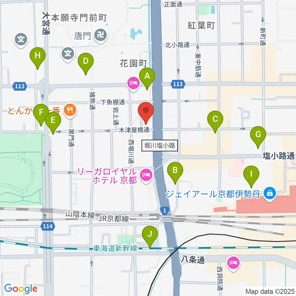 コントラバス工房 角本周辺のコンビニエンスストア一覧地図
