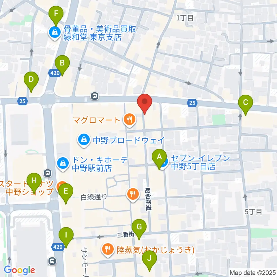 デイバイデイ周辺のコンビニエンスストア一覧地図