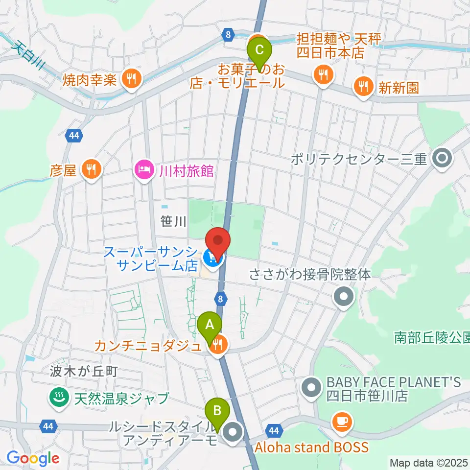 ジェシーズ周辺のコンビニエンスストア一覧地図
