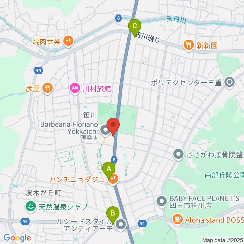 ジェシーズ周辺のコンビニエンスストア一覧地図