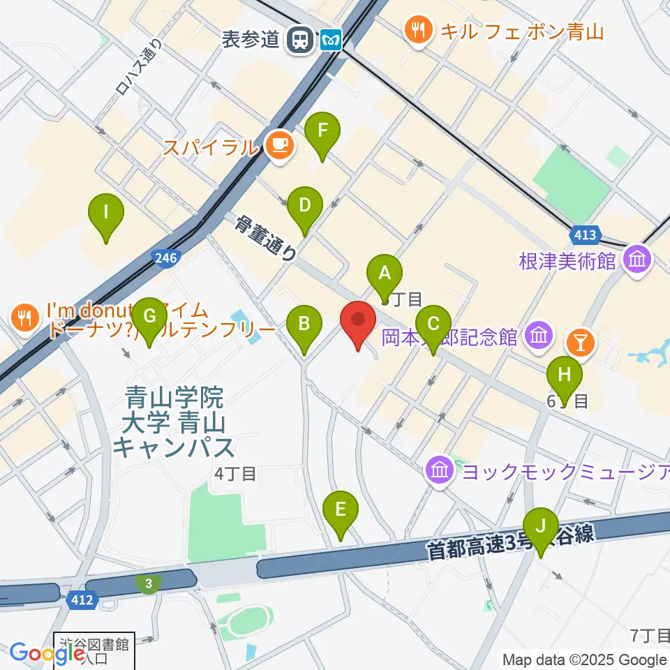 JBG音楽院 東京校周辺のコンビニエンスストア一覧地図