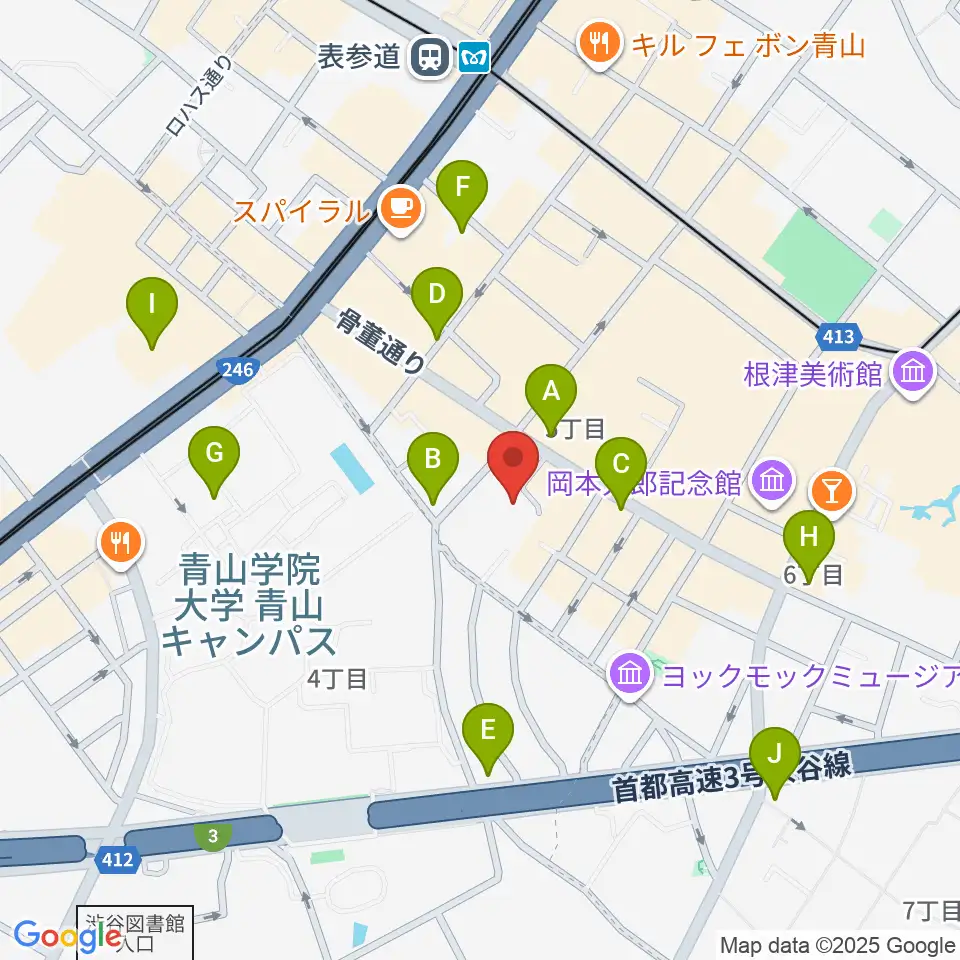 JBG音楽院 東京校周辺のコンビニエンスストア一覧地図