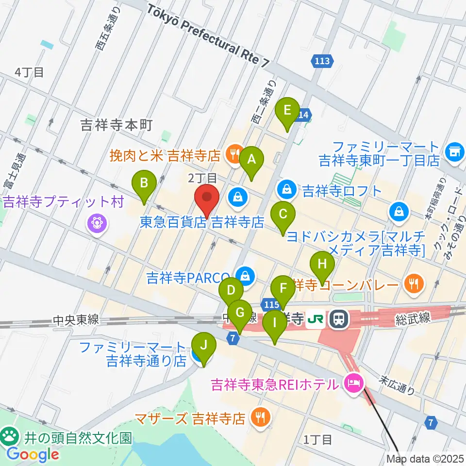ROCK JOINT GB周辺のコンビニエンスストア一覧地図