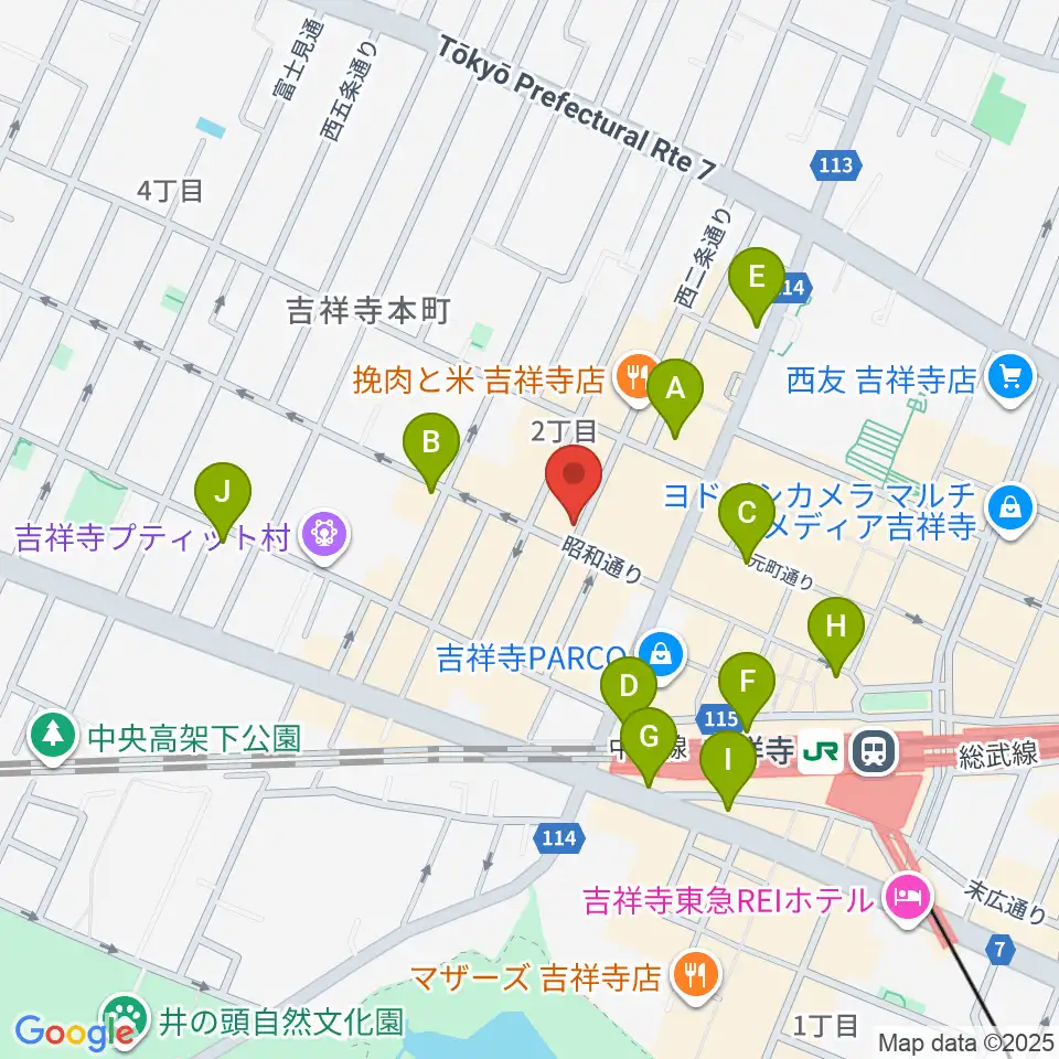 ROCK JOINT GB周辺のコンビニエンスストア一覧地図
