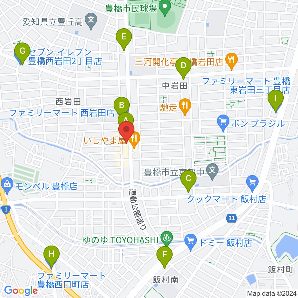 サウンドスタジオエマージェンシー周辺のコンビニエンスストア一覧地図