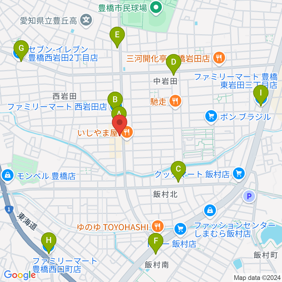 サウンドスタジオエマージェンシー周辺のコンビニエンスストア一覧地図