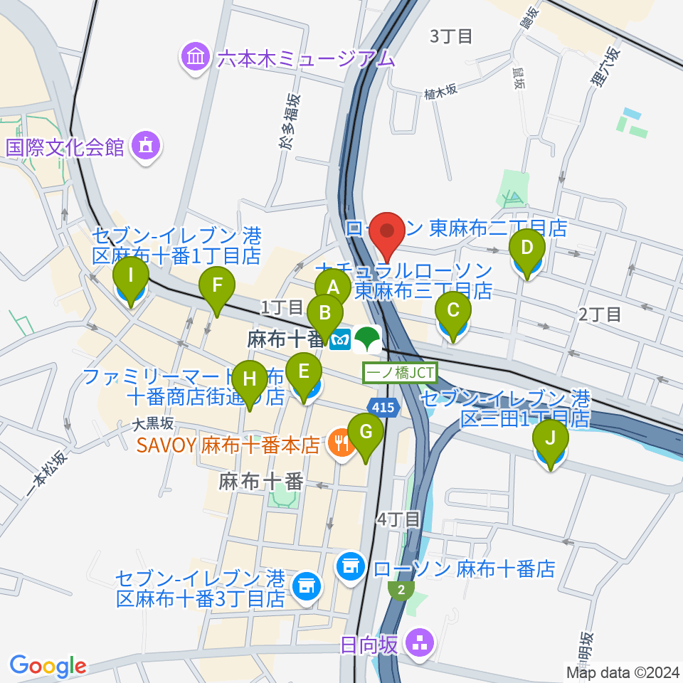 スタジオファイン周辺のコンビニエンスストア一覧地図