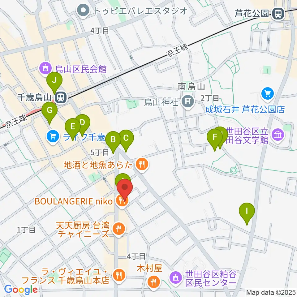 スタジオゼロナイン周辺のコンビニエンスストア一覧地図