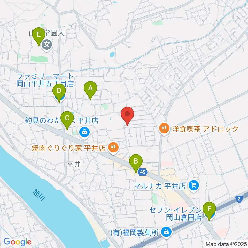 オトノハ周辺のコンビニエンスストア一覧地図
