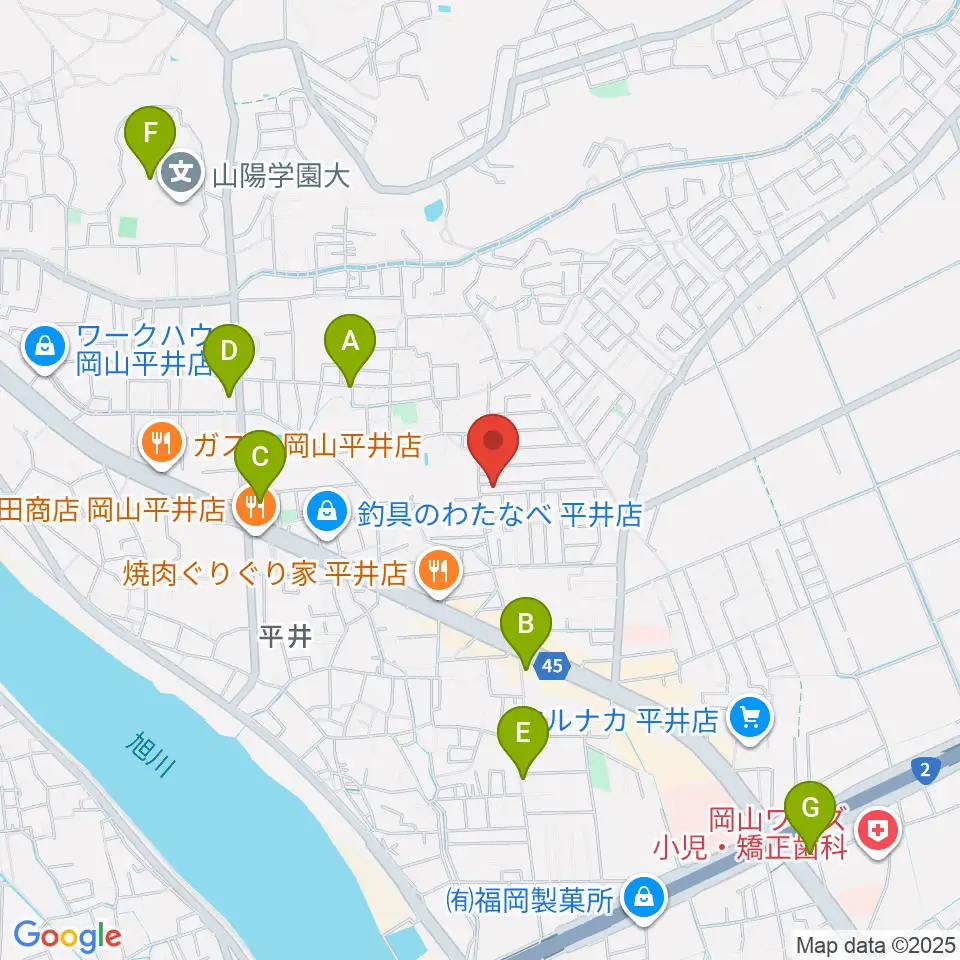 オトノハ周辺のコンビニエンスストア一覧地図
