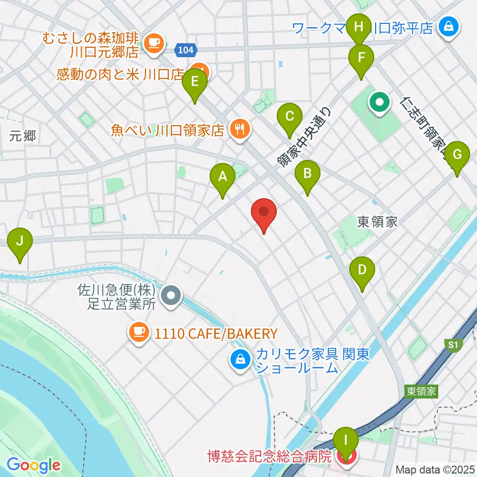 大島楽器周辺のコンビニエンスストア一覧地図