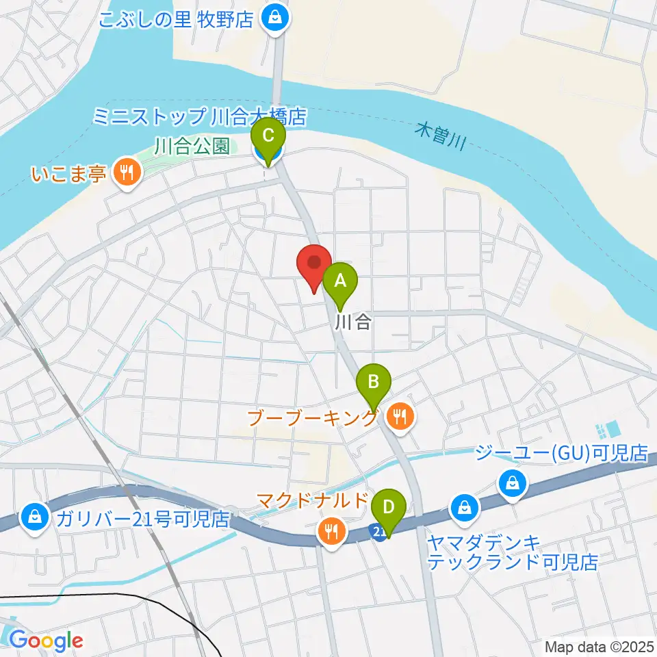 STUDIO BELL周辺のコンビニエンスストア一覧地図