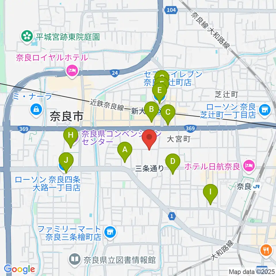 新大宮G5周辺のコンビニエンスストア一覧地図