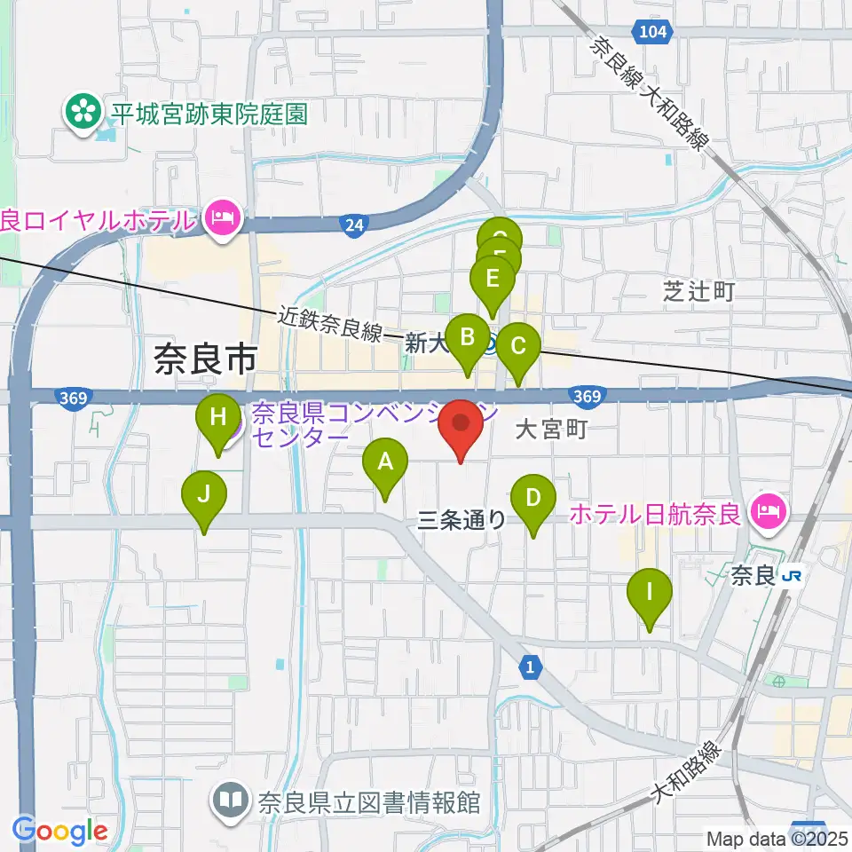 新大宮G5周辺のコンビニエンスストア一覧地図