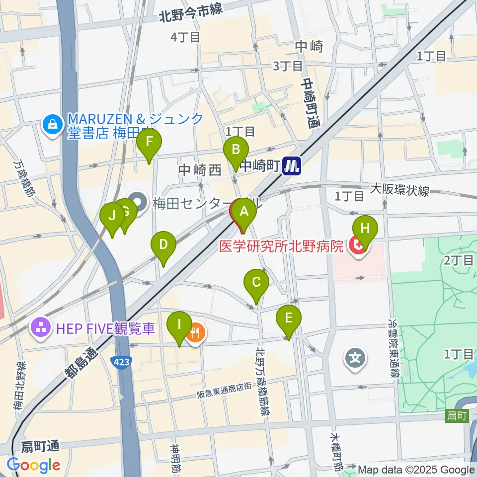 スタジオ246 OSAKA周辺のコンビニエンスストア一覧地図
