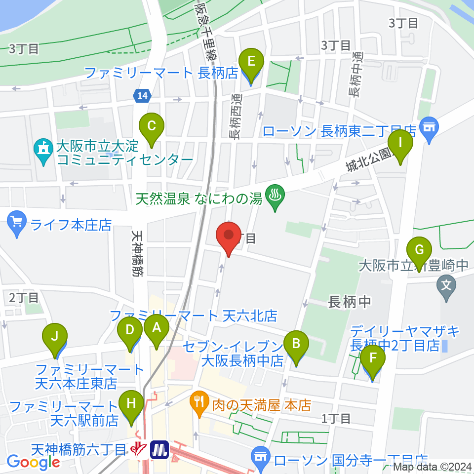 Studio246 GEN周辺のコンビニエンスストア一覧地図