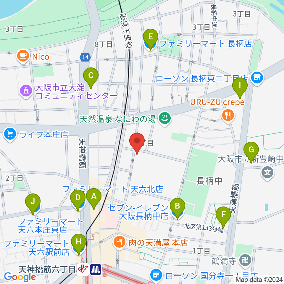 Studio246 GEN周辺のコンビニエンスストア一覧地図