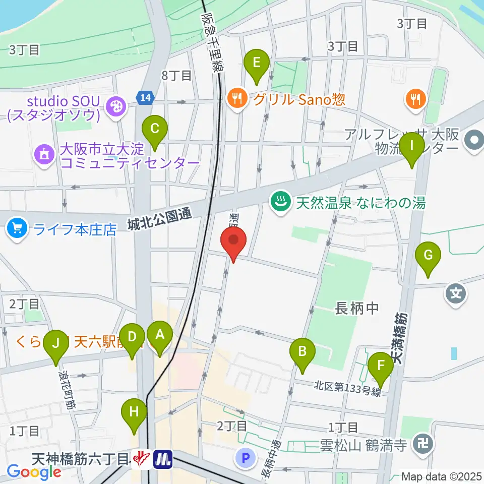 Studio246 GEN周辺のコンビニエンスストア一覧地図