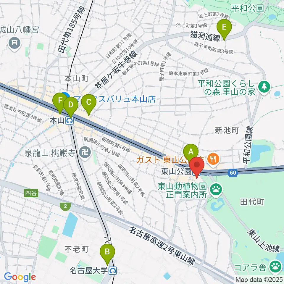 スタジオ246 NAGOYA周辺のコンビニエンスストア一覧地図