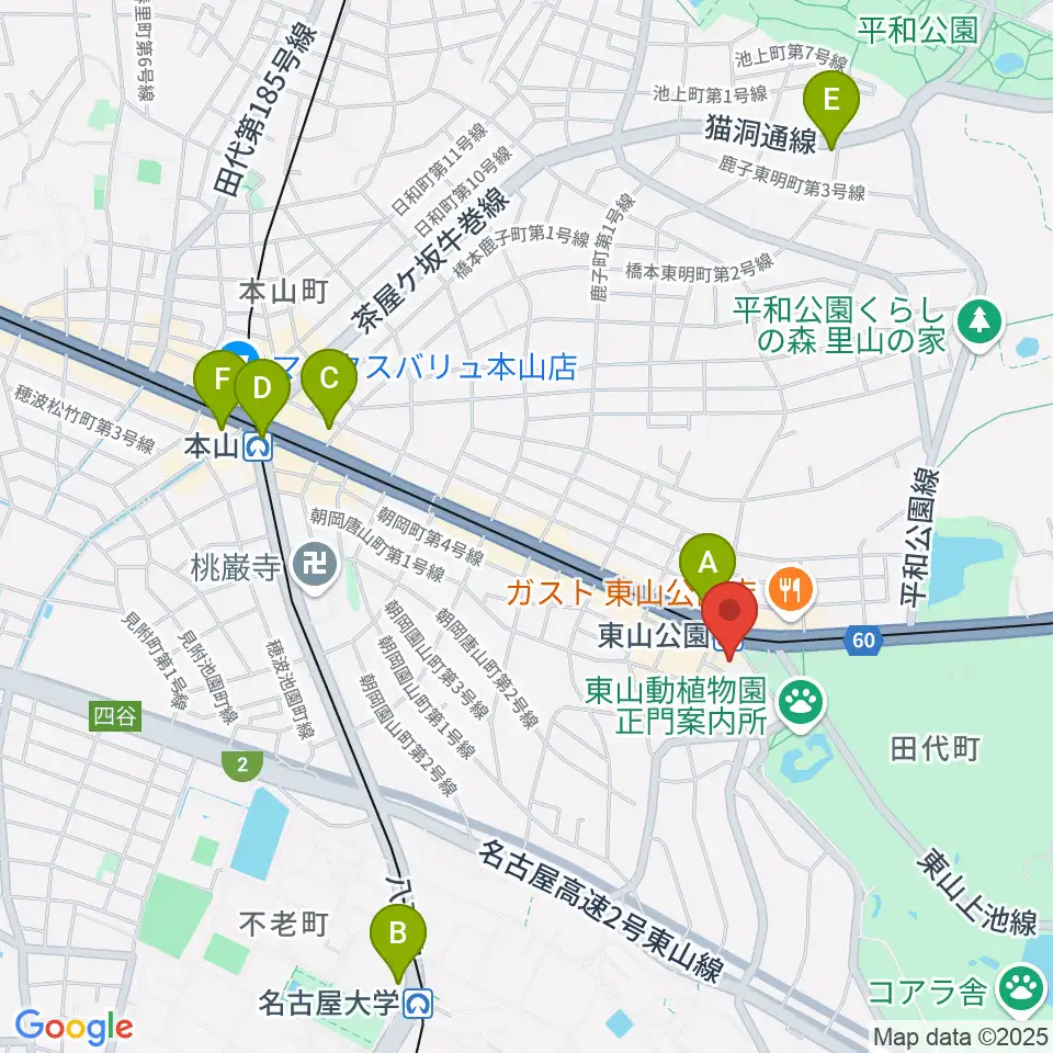 スタジオ246 NAGOYA周辺のコンビニエンスストア一覧地図