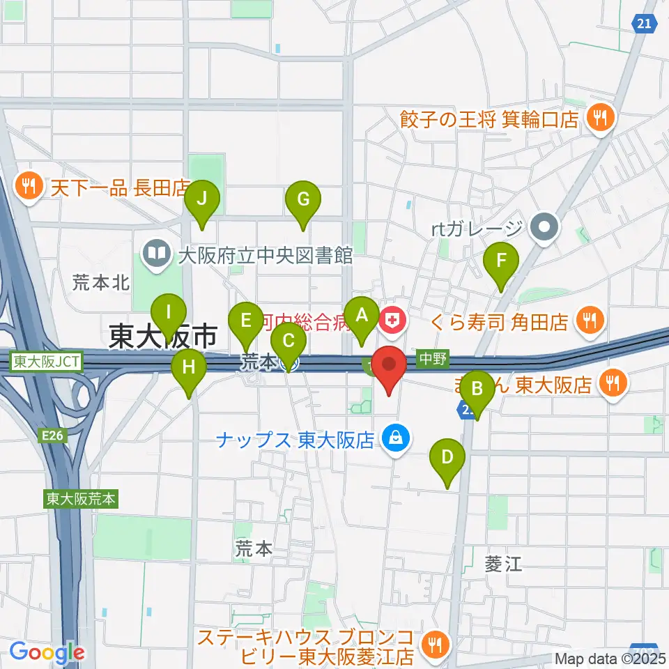 スタジオジャンクサウンド周辺のコンビニエンスストア一覧地図