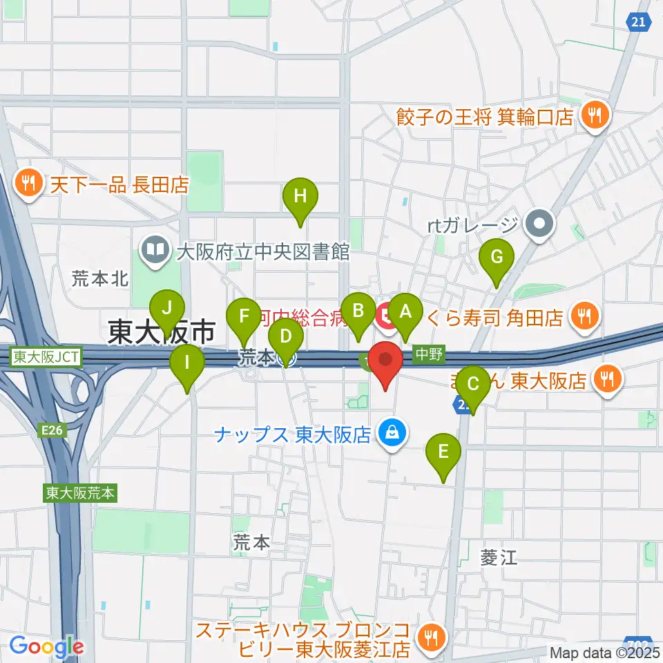 スタジオジャンクサウンド周辺のコンビニエンスストア一覧地図