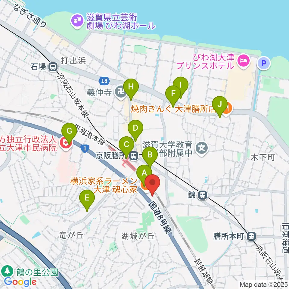 Altero Custom Guitars周辺のコンビニエンスストア一覧地図