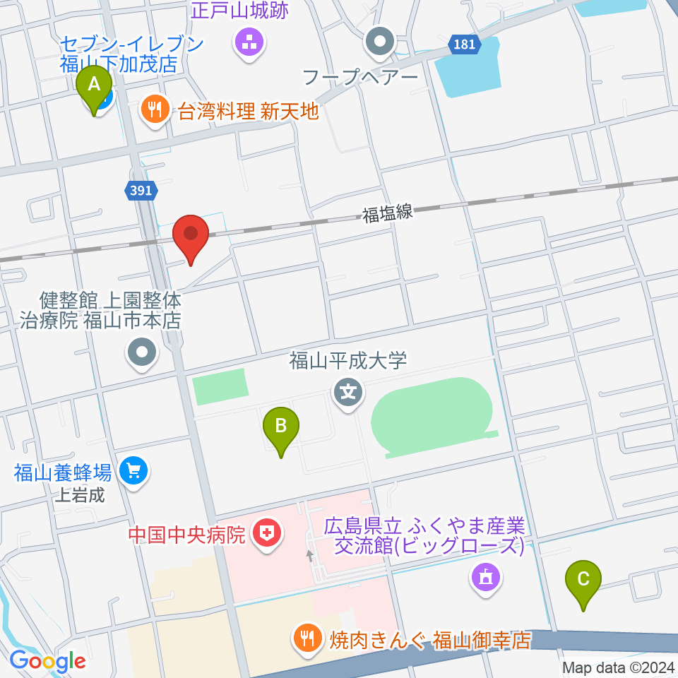 新和琴楽（有）周辺のコンビニエンスストア一覧地図