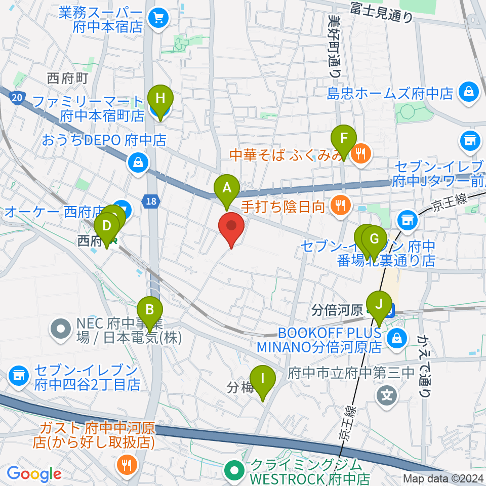 KEI音楽学院周辺のコンビニエンスストア一覧地図