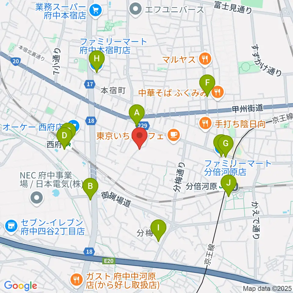 KEI音楽学院周辺のコンビニエンスストア一覧地図
