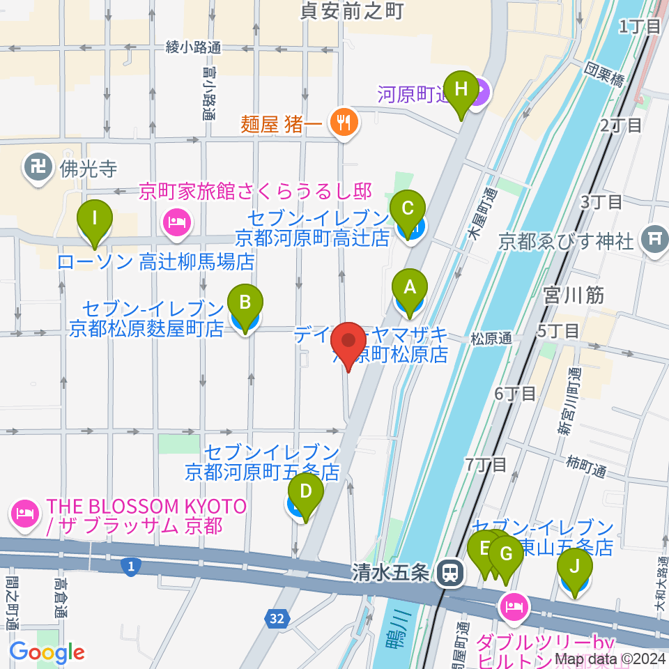 MURATA MUSIC ムラータミュージック周辺のコンビニエンスストア一覧地図