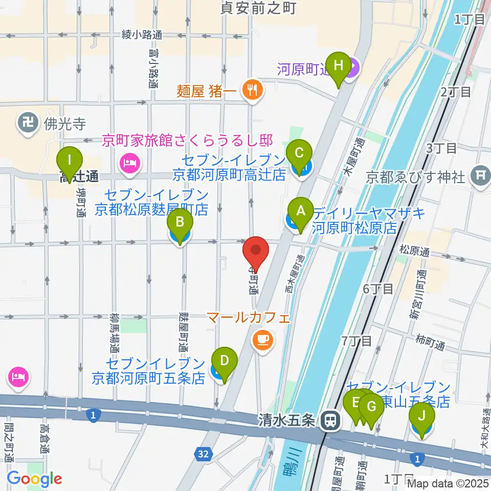 MURATA MUSIC ムラータミュージック周辺のコンビニエンスストア一覧地図