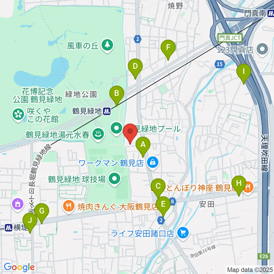 ナッジスタジオ周辺のコンビニエンスストア一覧地図